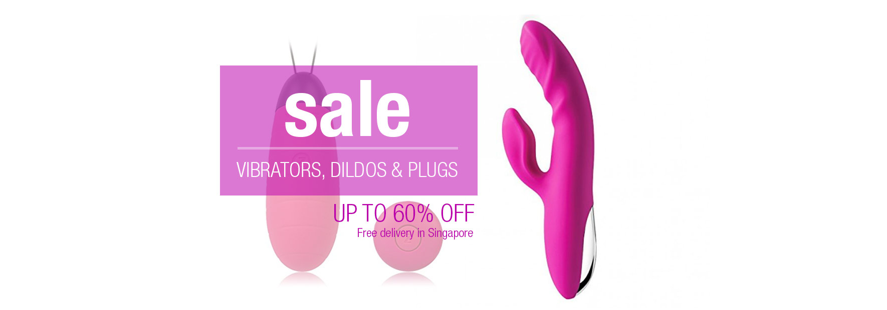 Vibrator and Dildo Sale Free Delivery for Singapore