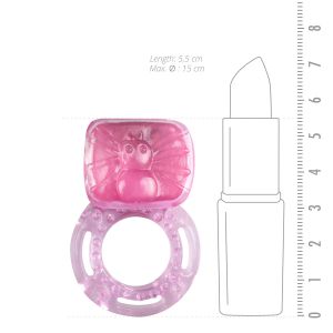 EasyToys Vibrating Cock RIng with Clitoris Stimulator